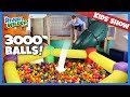 GIANT BALL PIT! Dad surprises kids with 3000 balls in playroom