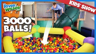 GIANT BALL PIT! Dad surprises kids with 3000 balls in playroom