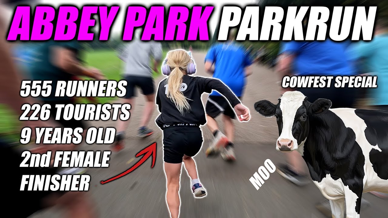 Isabelle Sparkle takes on a PARKRUN COWFEST | Abbey Park