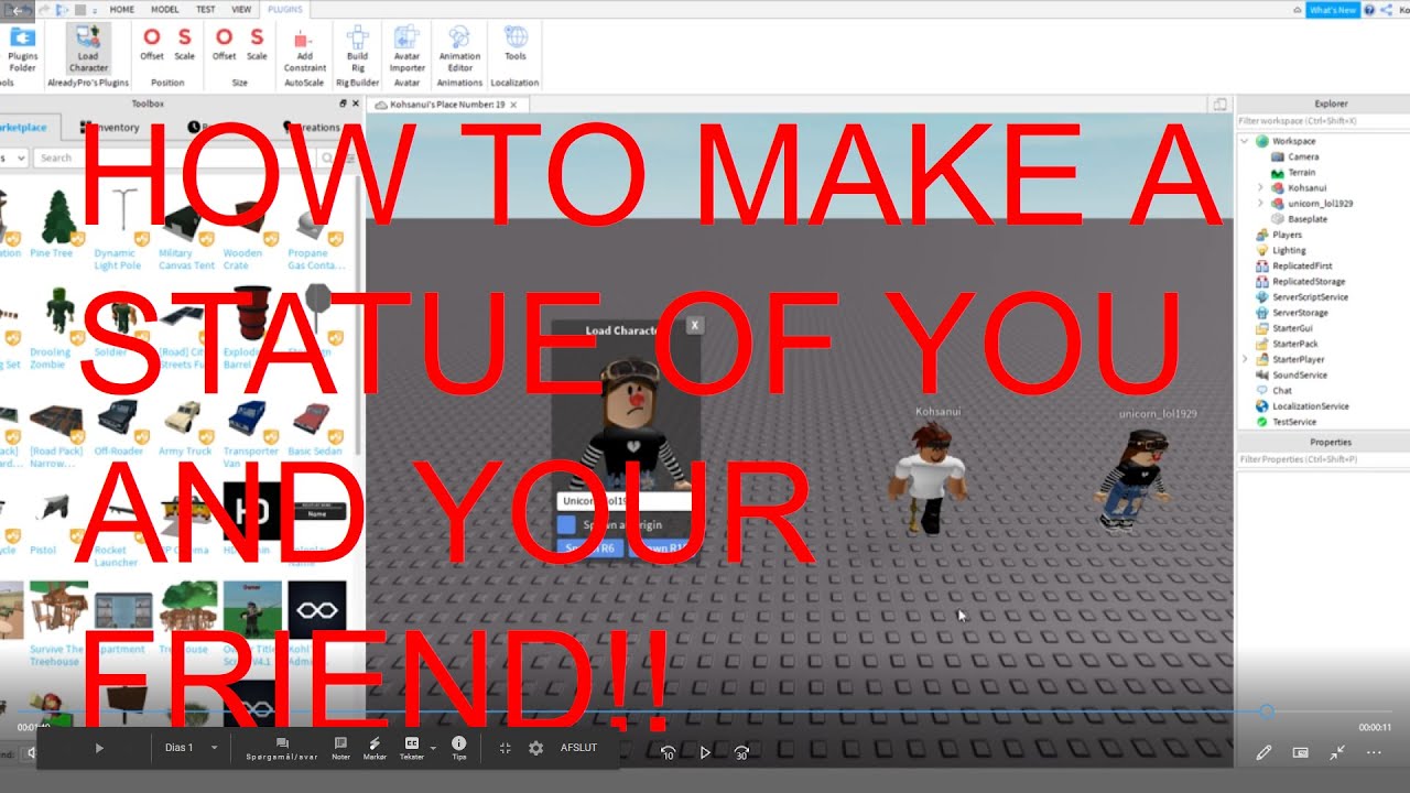 How To Make A Model Of Yourself Roblox 2020