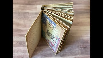 VINTAGE COLLAGE VOL. 1 Pt. 2:  Making A Floating Spine Journal Cover and Sewing In Signatures