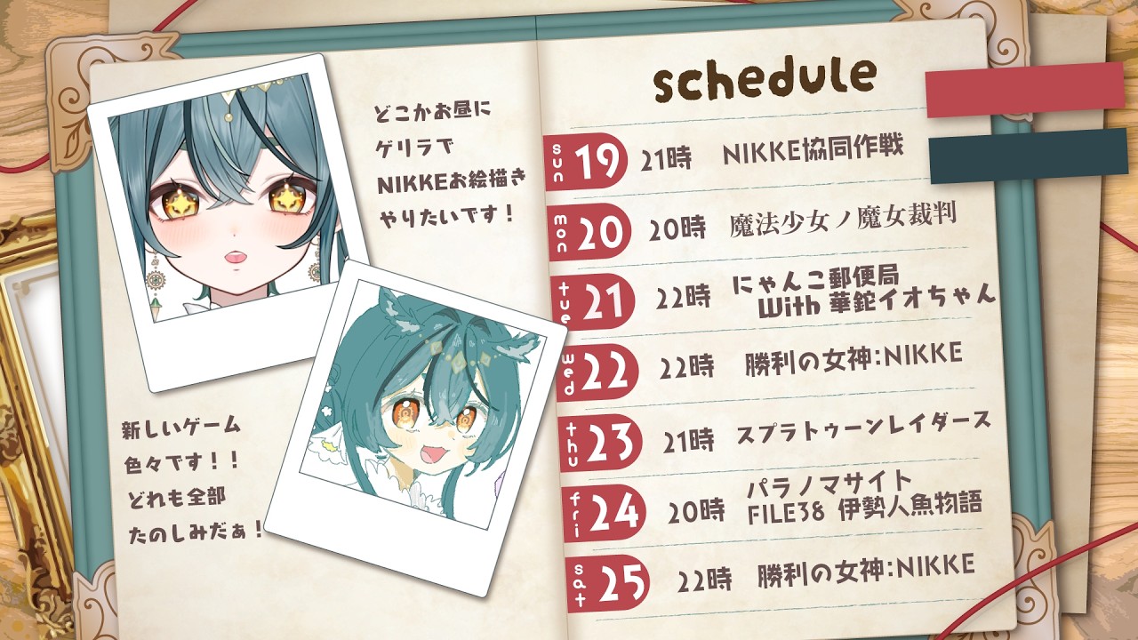 配信スケジュール