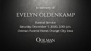 Evelyn Oldenkamp Funeral Service