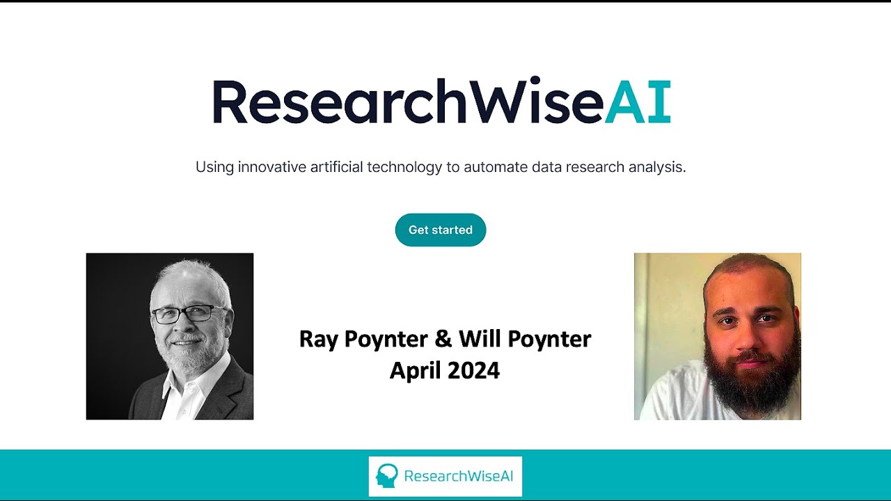 ResearchWiseAI: demo of an artificial intelligence driven research data analysis tool