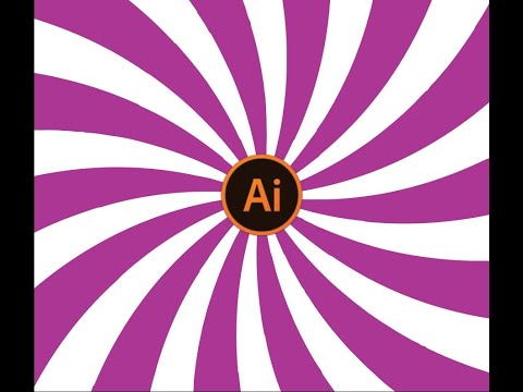 How to make spiral background/sunburst background in Adobe Illustrator | Adobe Illustrator tutorial