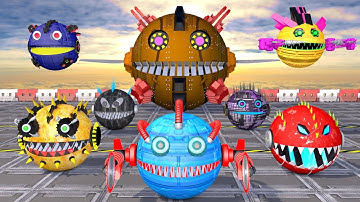 ROBOT PACMAN WAR: Robot Pacman vs Mega Monster Pacman! #robotpacman #monsterpacman #pacman