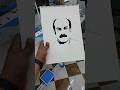 എന്റെ ഉപ്പാനെ വരച്ചപ്പോൾ!! #stencilart #artist #art #drawing #viral #fathersday #father #shorts