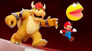 Mario And Pacman Vs Giant Bowser