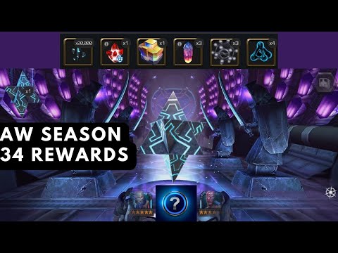 Aw season 34 rewards opening| Marvel contest of champions