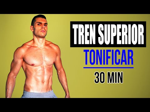 Rutina TREN SUPERIOR EN CASA 30 MINUTOS para TONIFICAR y ADELGAZAR 🔥 CARDIO HIIT TREN SUPERIOR