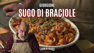 Orecchiette al sugo di braciole alla pugliese - Le Ricette di Giorgione