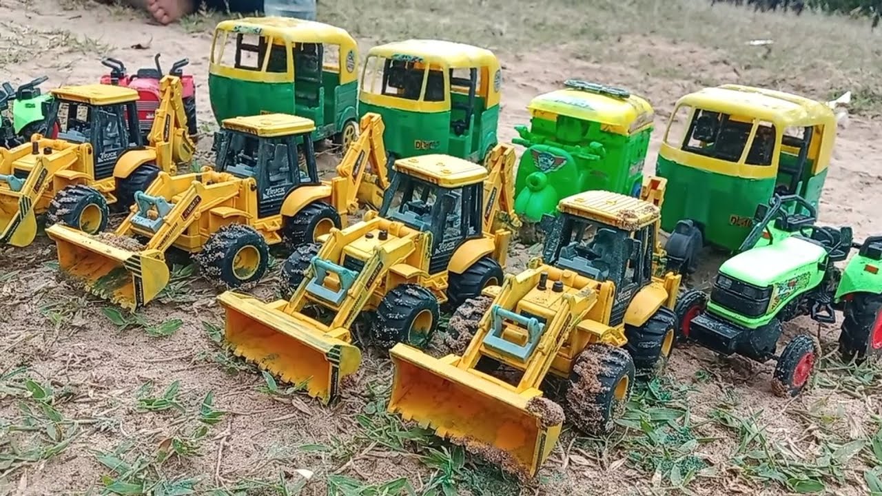 mini jcbs/ mini tractors/ mini autos/gadi wala cartoon videos YouTube