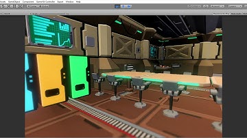 Space Station Cafeteria Level Design