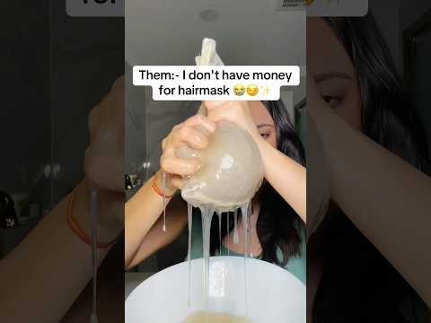 😭I don't have money for hair mask me:- This exists to get shiny/ glossy hair & hairgrowth faster