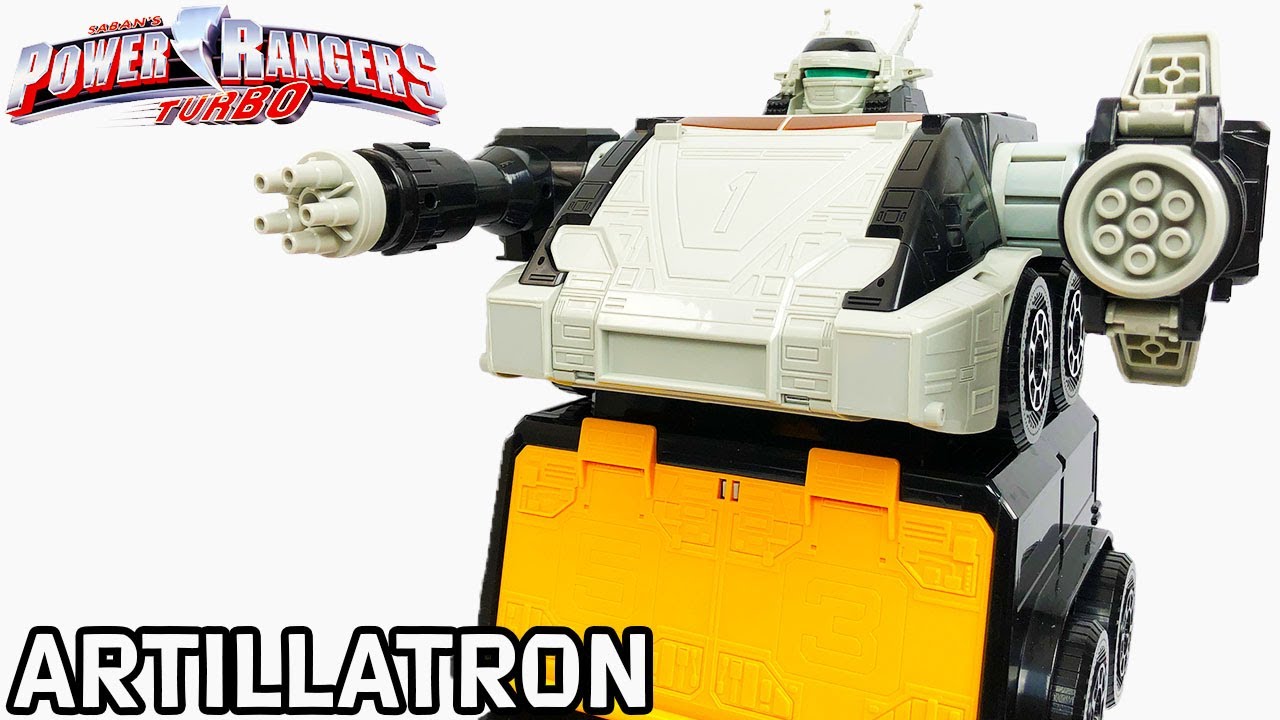 POWER RANGER Artillatron 変形 Artillatron Review! - Power Rangers Turbo - YouTube
