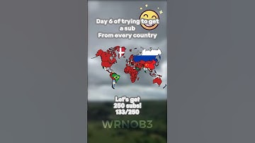 Day 6 of trying to get a sub from every country #mapper #mapping #map #geography #demographics #maps