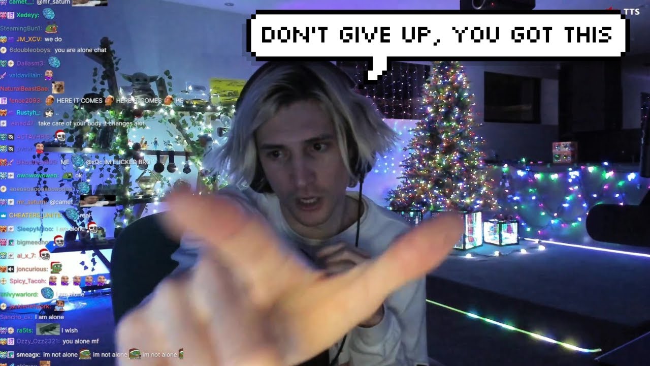 xQc Gives an inspirational speech before ending stream