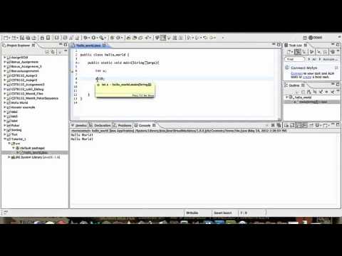 Java Tutorial 2 - Declaring Variables