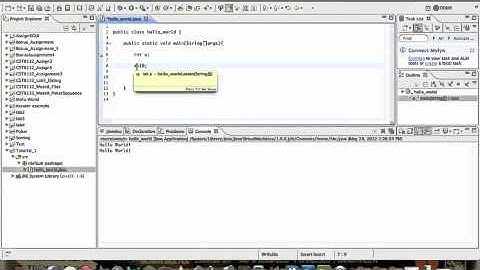 Java Tutorial 2 - Declaring Variables