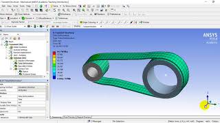 CONVEYOR BELT SIMULATION IN ANSYS