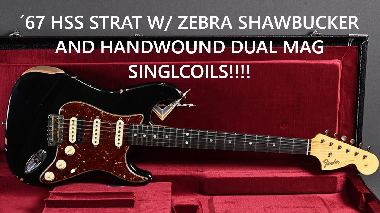 Fender Custom Shop Stratocaster 1967 Relic HSS ABLK #CZ579601