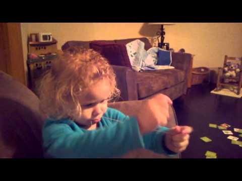 113013 Sam Flossing Her Teeth 2 