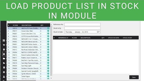 POS And Inventory System Tutorial Part 19 | Loading Product In Stock In Module | Sir Paya