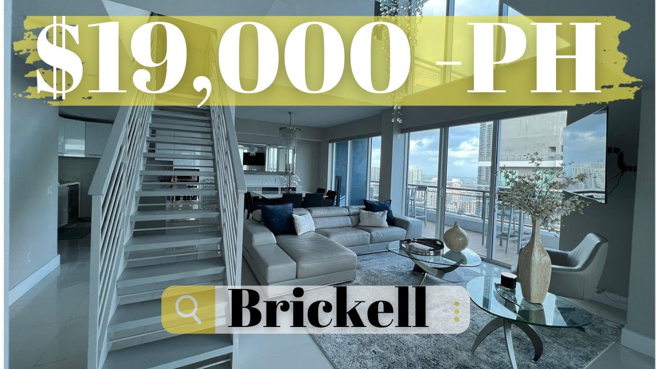 What 19,000 gets YOU in Miami Brickell Apartments Tour 2 story PH