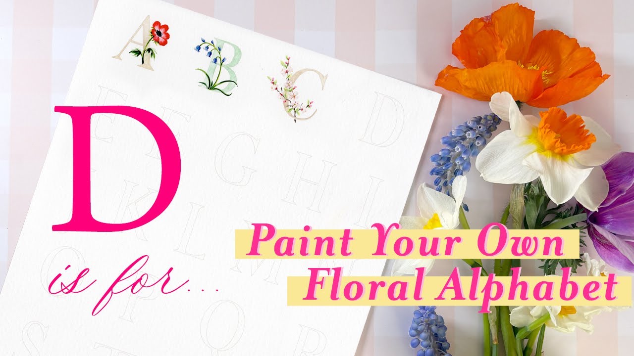 FLEURS ABCD Alphabet Floral | everyone - PAINTING FLORAL Flower