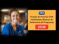 Prueba de Práctica CNA 2026: Habilidades Básicas de Enfermería (NUEVO) 40 Preguntas y Respuestas