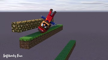 SUPER MARIO Soft body Simulation | Jelly Mario Falls Down Over & Over