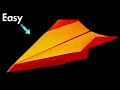 How to make a easy paper airplane that flies far  origami plane rocket gunar