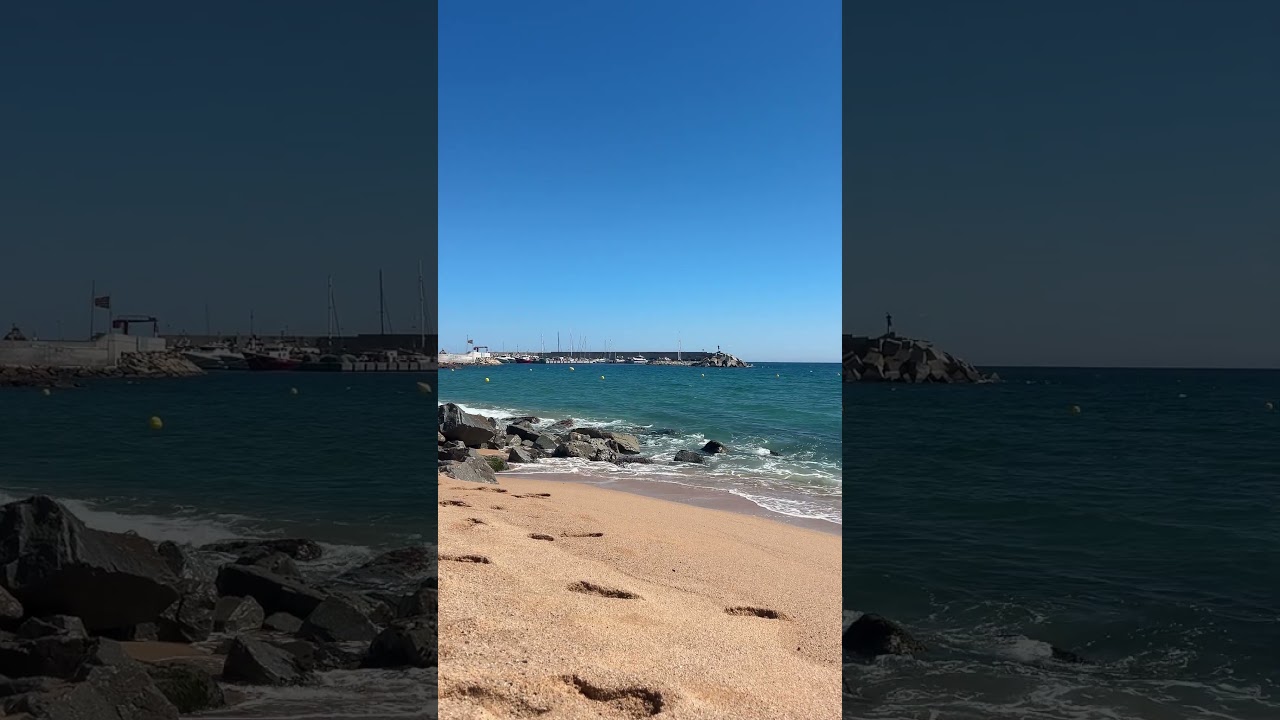 Blanes — Sea, Waves, Beach, Beautiful Spring, April 2026 🌊🌸