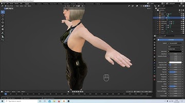 Blender 3 Tutorial: How To Make A Simple Backless Dress Using The Shrinkwrap Modifier.