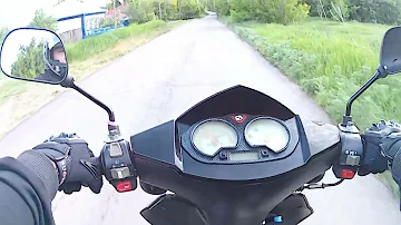 Разогнал 50 кубов до 70 км/ч | Скутер едет 70+ | Stels Vortex 50