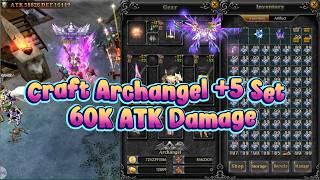 CRAFTING FULL ARCHANGEL SET! + 60K ATK vs KUNDUN BOSS screenshot 3