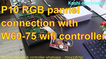 How to make colourfull P10 display with W60-75 wireless controller