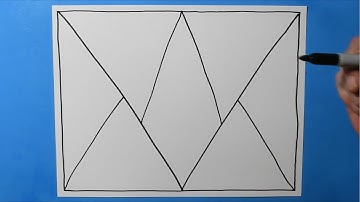 Daily Line Illusion #16 / May 2023 / Purple Diamond 3D Abstract Pattern / Satisfying & Relaxing