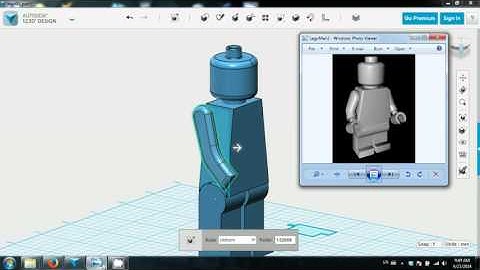 Autodesk 123D - Lego Man Tutorial -  Part 5