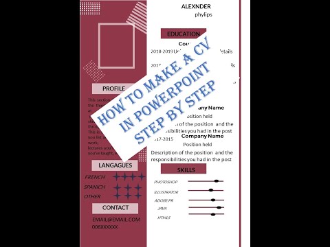 Cara Membuat CV dalam PowerPoint