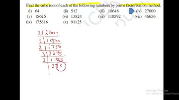 find the cube root of each of the following numbers by prime factorisation method. 27000
