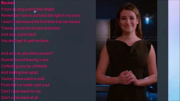 Jar Of Hearts Glee Lyrics