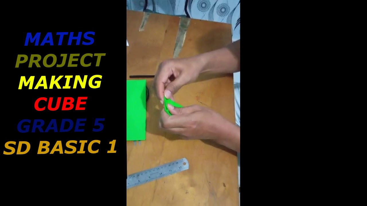 Math Cube Project MAKING CUBE MATHS PROJECT - YouTube
