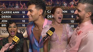 DWTS: Jordan Chiles and Whitney Leavitt REACT to Landing Season’s First 10s! (Exclusive)
