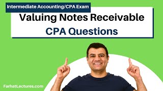 CPA Exam FAR Questions | Valuing Notes Receivable |  Intermediate Accounting.  Time Value of Money