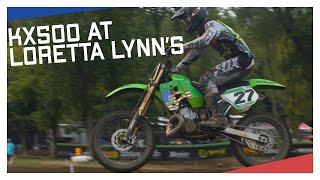 Racing a KX500 at Loretta Lynn&#39;s Motocross