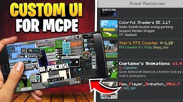 TOP 3 BEST UI PACK FOR MINECRAFT MCPE | FOR A CLEAN & PRO LOOK