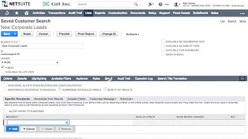 NetSuite: How to Subscribe Users to a Saved Search - by TrueCloud