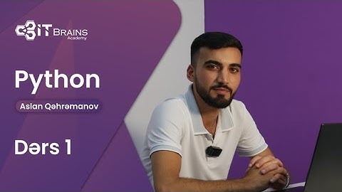 Python Dərs-1 (Python məlumat tipləri)