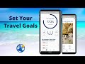 Visited map  travel goals on your own personalized app